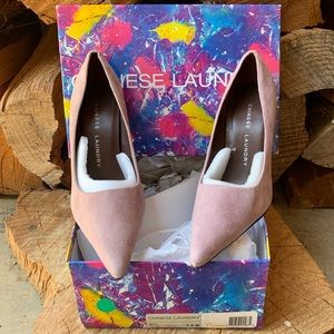 Chinese Laundry Suede Leather Pointed Toe Pumps